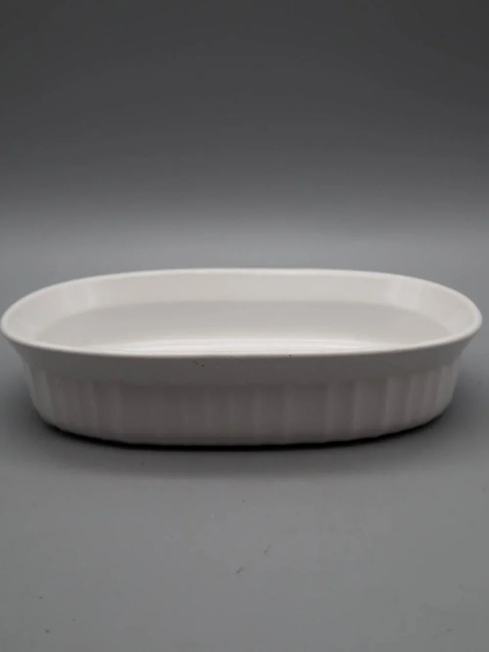 Lot of 2 Corning Ware French White Oval Casserole Set Baking Dish F-15-B F-23-B
